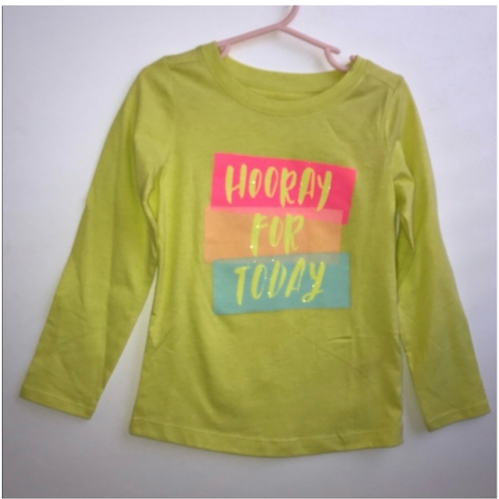 Girl’s Cat & Jack Hooray For Today Long Sleeve Tee Size XS